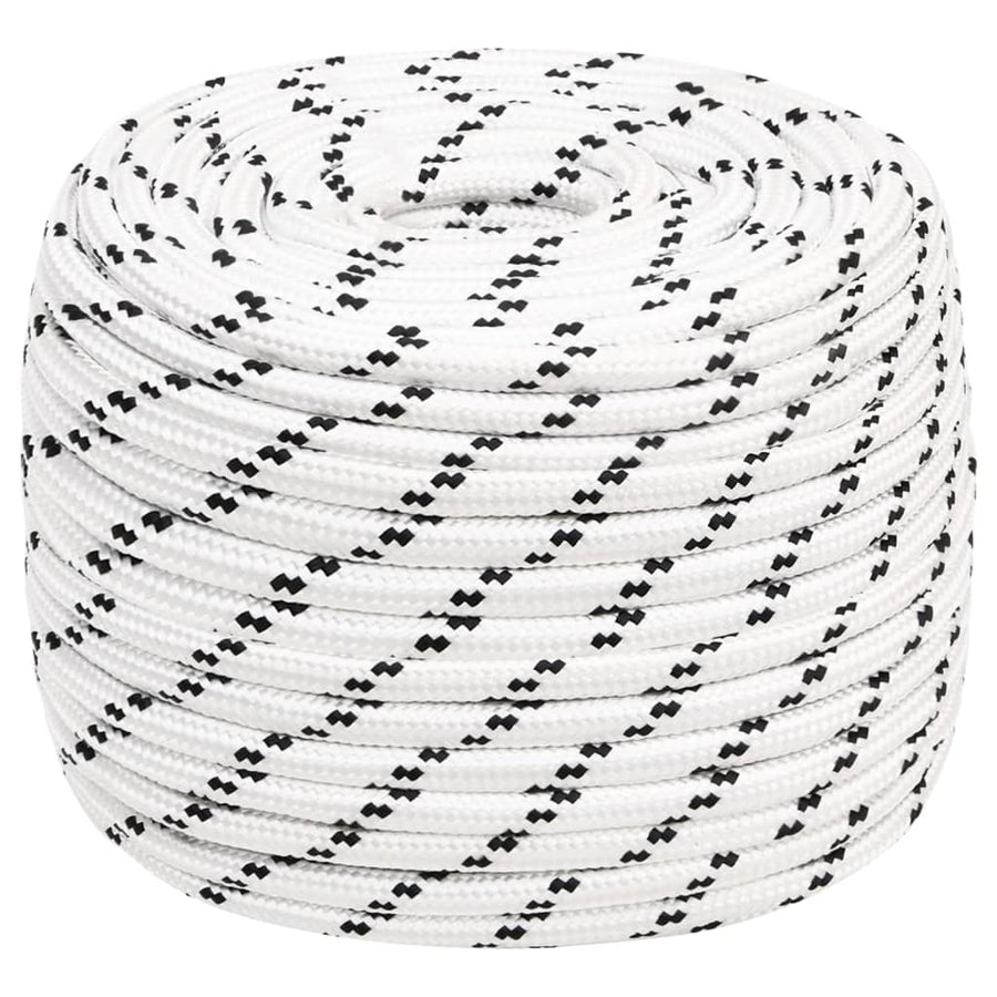 Boottouw Gevlochten 4 Mmx Polyester Wit 14 mm 250 m