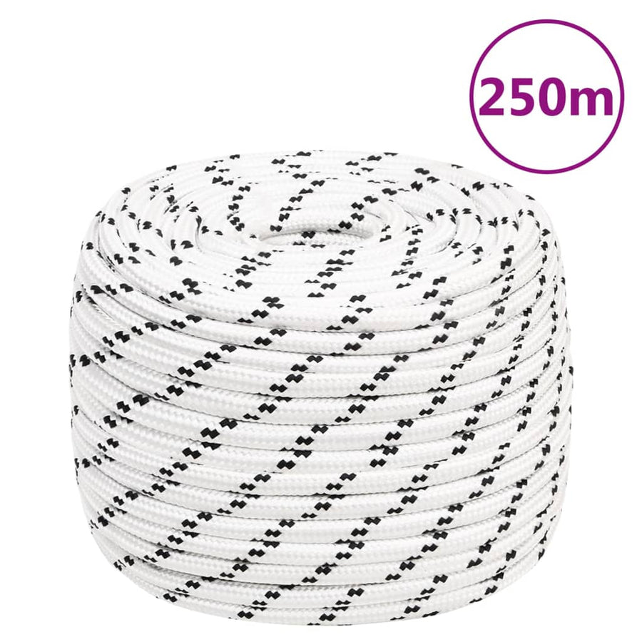 Boottouw Gevlochten 4 Mmx Polyester Wit 14 mm 250 m