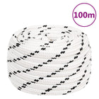 Work rope 16 mm 100 m polyester white