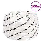 Werktouw polyester 16 mm 100 m wit