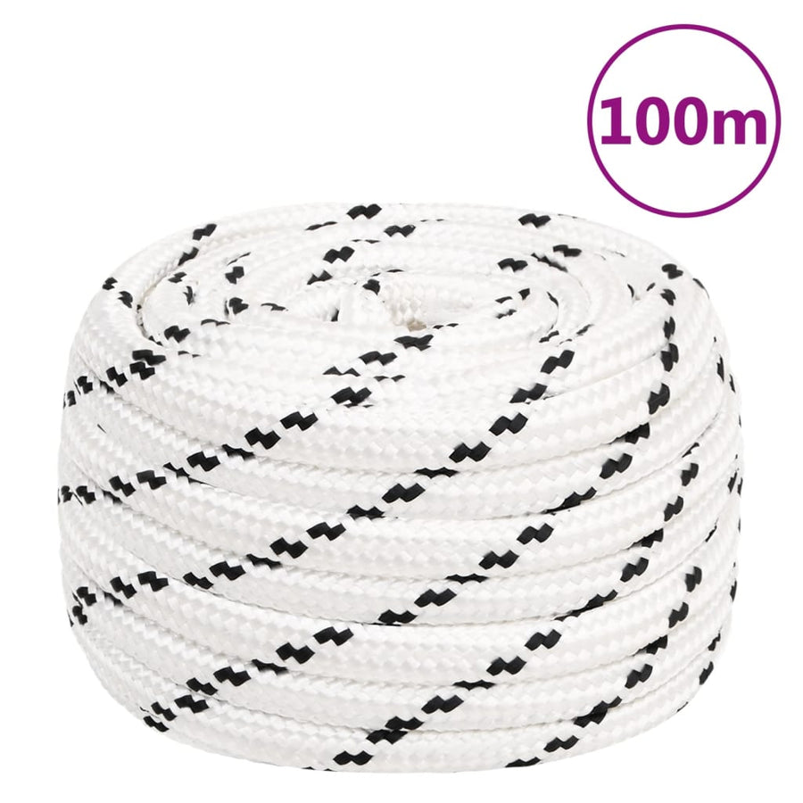 Werktouw 6 Mm 00 M Polyester Wit 16 mm 100 m