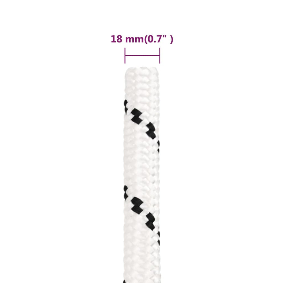 Werktouw 8 Mm Polyester Wit 18 mm 50 m