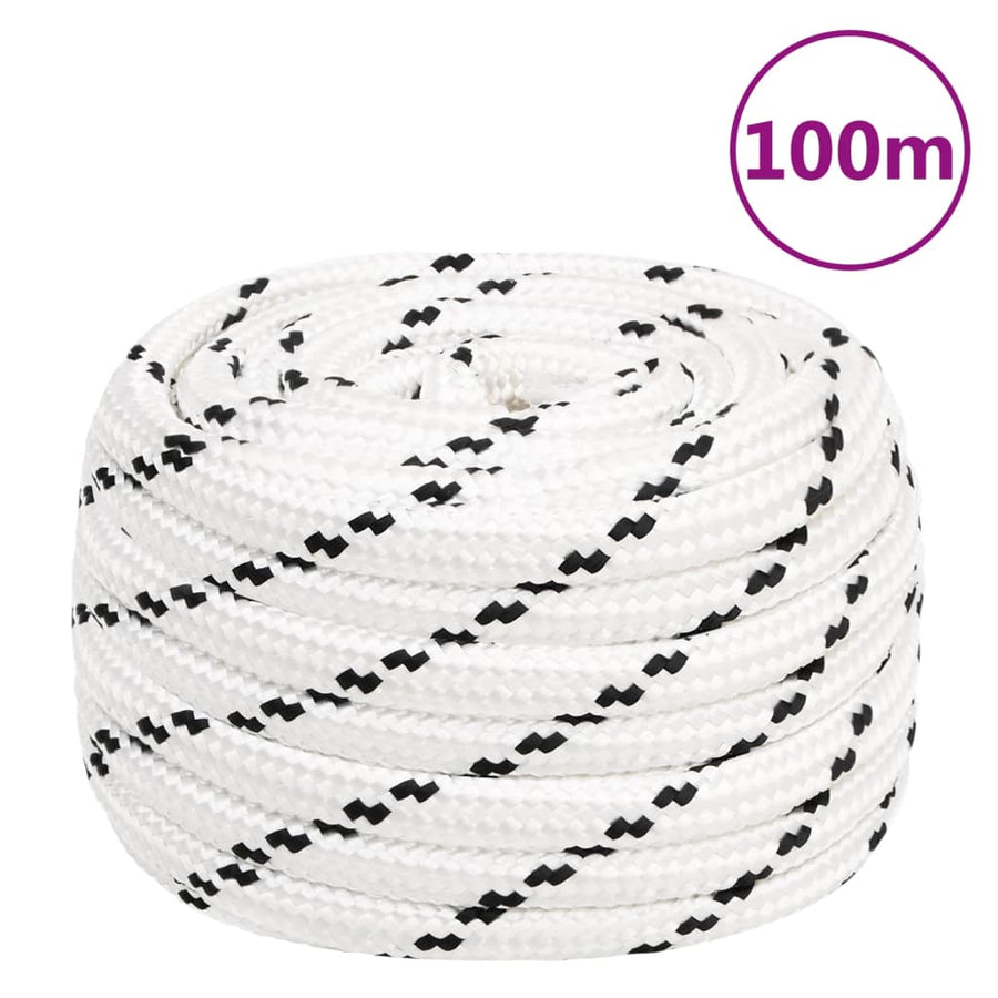 Werktouw 8 Mm 00 M Polyester Wit 18 mm 100 m