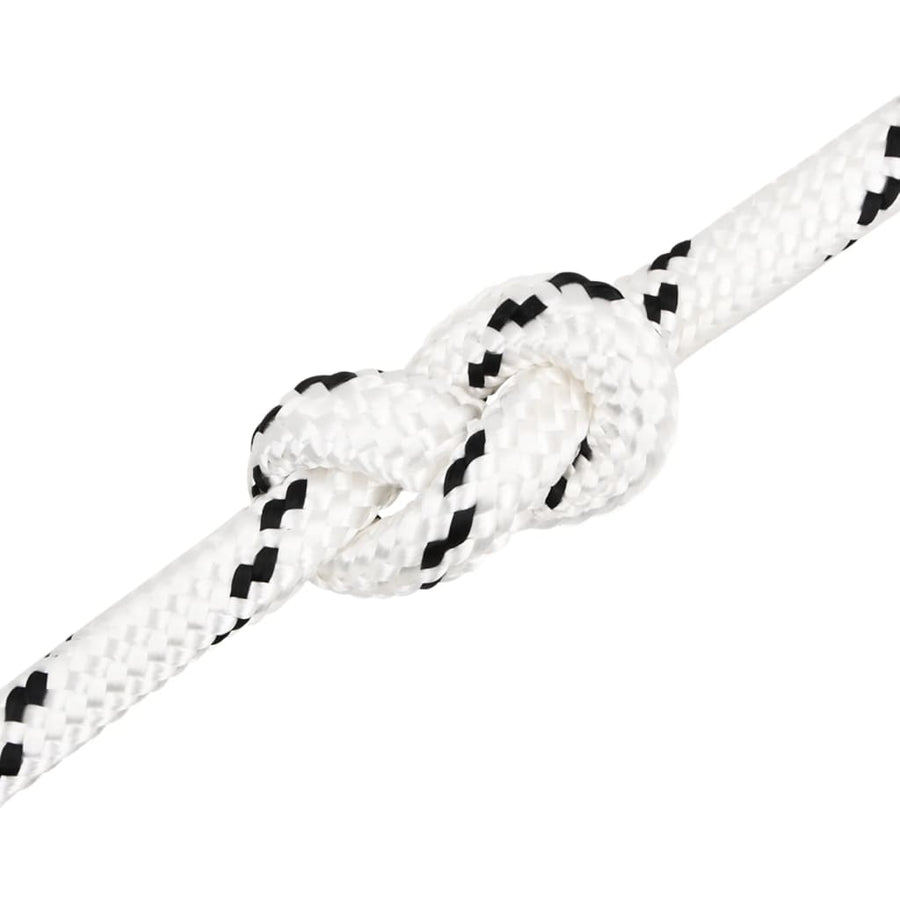Boottouw Gevlochten 20 Mmx100 M Polyester Wit