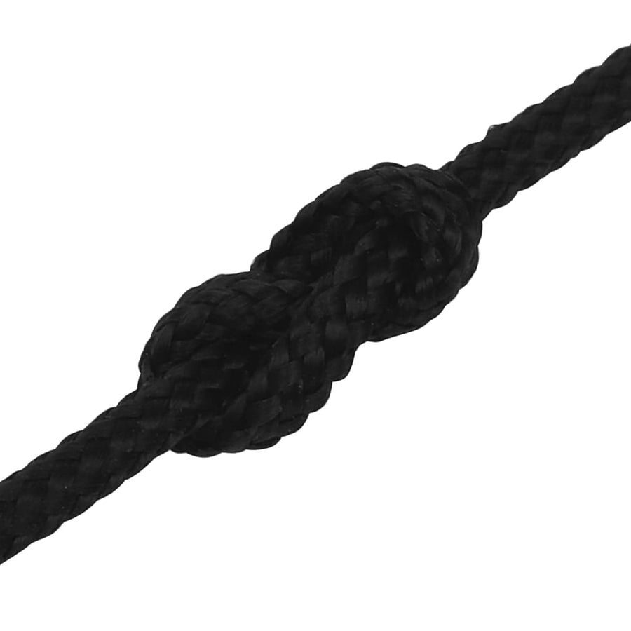 Werktouw 2 mm 100 m polyester zwart 2 mm 100 m