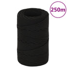 Werktouw 2 mm polyester zwart 250 m