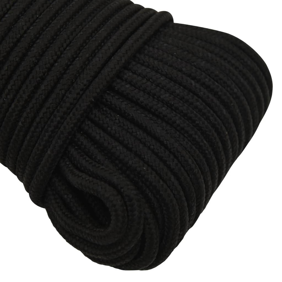 Werktouw 3 mm 50 m polyester zwart 3 mm 50 m