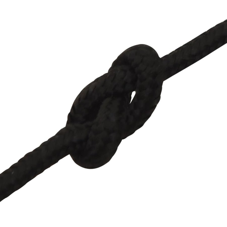 Werktouw 3 mm 50 m polyester zwart 3 mm 50 m