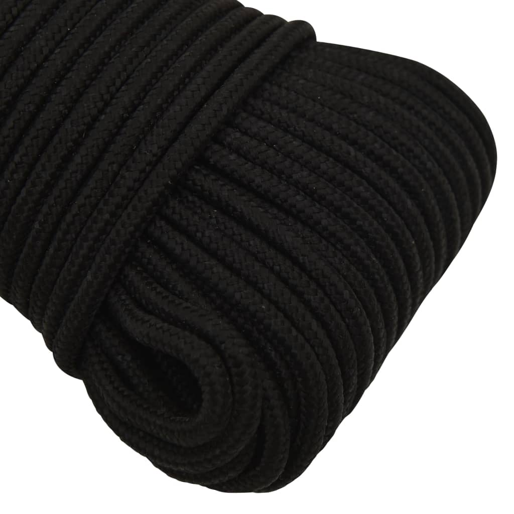 Werktouw 3 mm 100 m polyester zwart 3 mm 100 m
