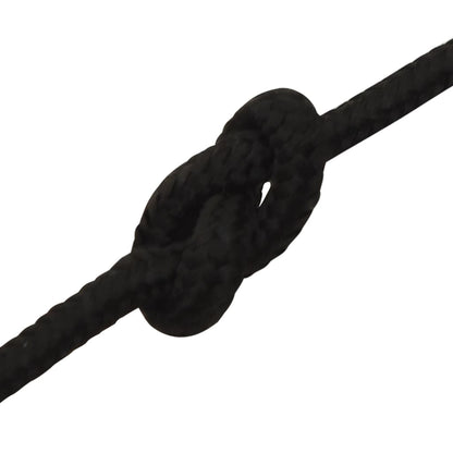 Werktouw 3 mm 100 m polyester zwart 3 mm 100 m