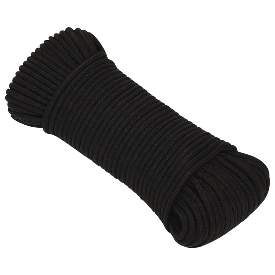 Werktouw 3 mm 250 m polyester zwart 3 mm 250 m
