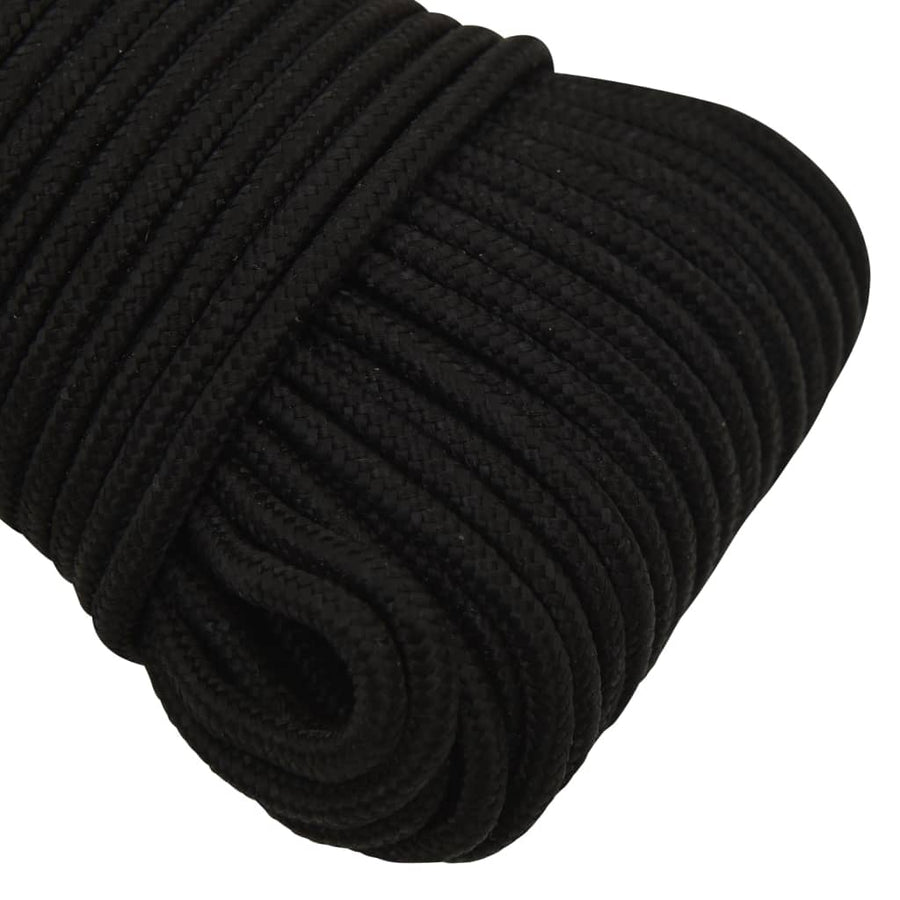 Werktouw 4 mm 500 m polyester zwart 4 mm 500 m