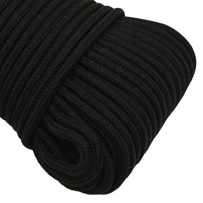 Werktouw 00 M Polyester Zwart 5 mm 100 m