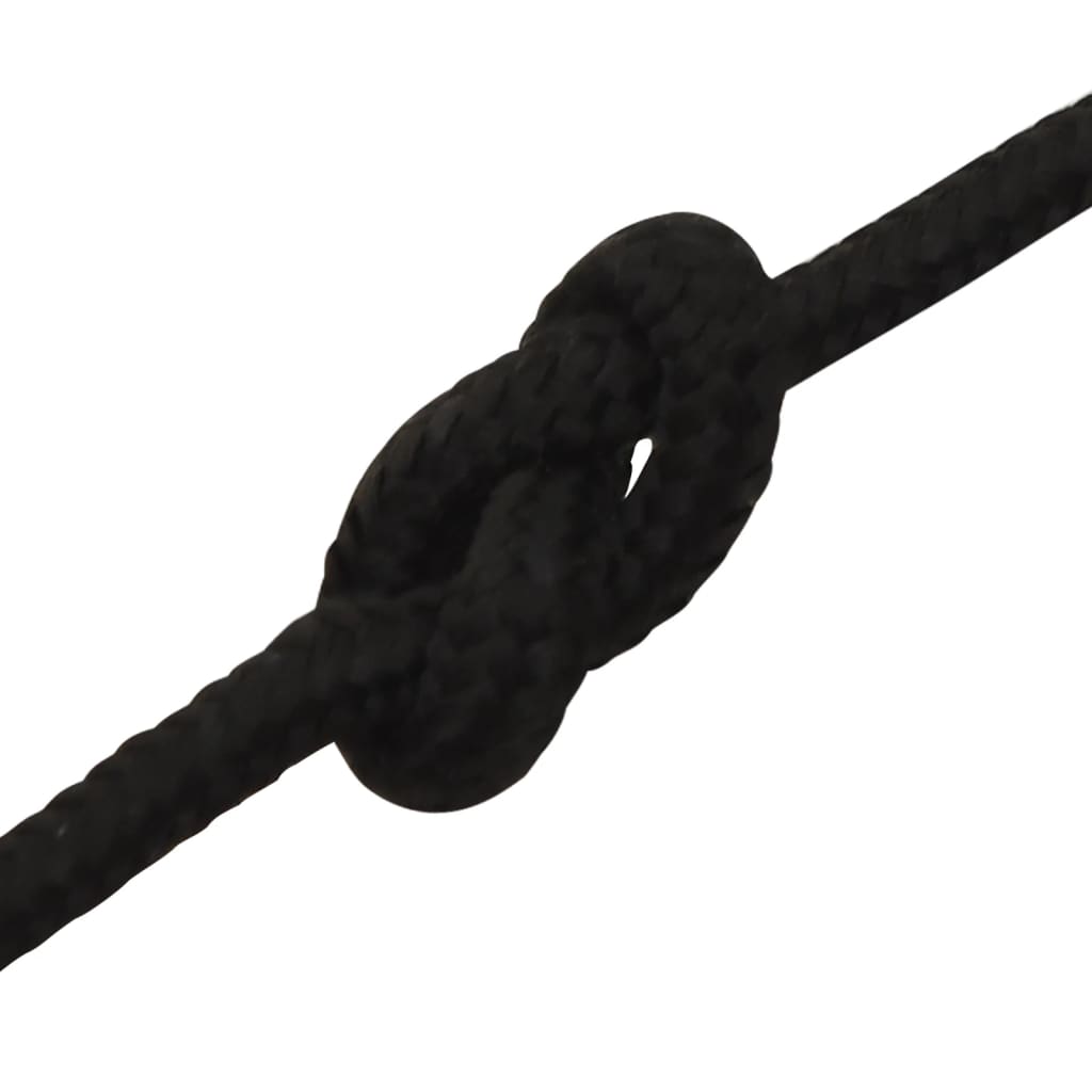 Werktouw 00 M Polyester Zwart 5 mm 100 m