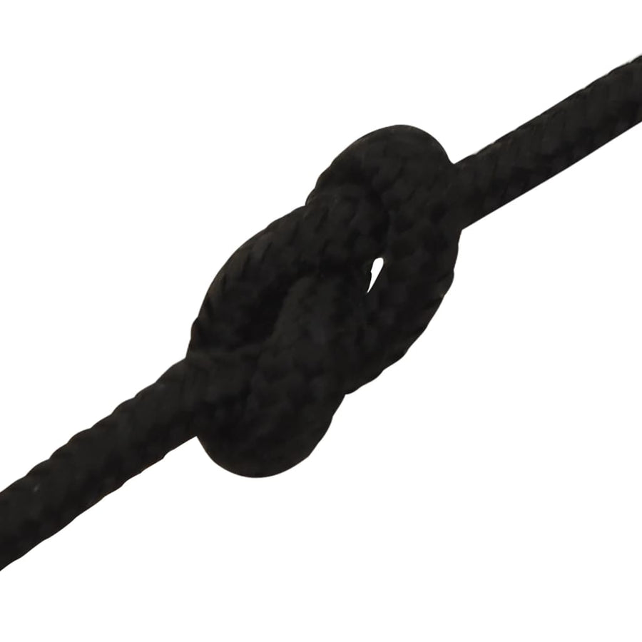 Werktouw 00 M Polyester Zwart 5 mm 100 m