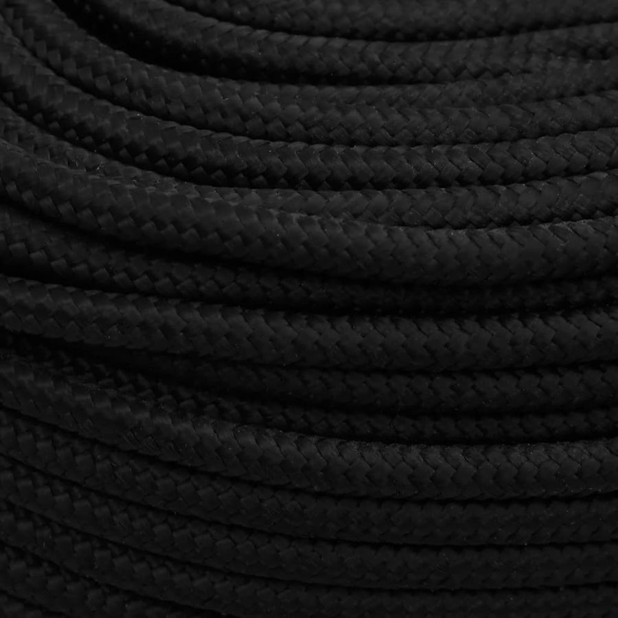 Werktouw 0 Mm Polyester Zwart 10 mm 25 m
