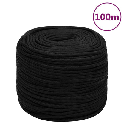 Werktouw 0 Mm 00 M Polyester Zwart 10 mm 100 m
