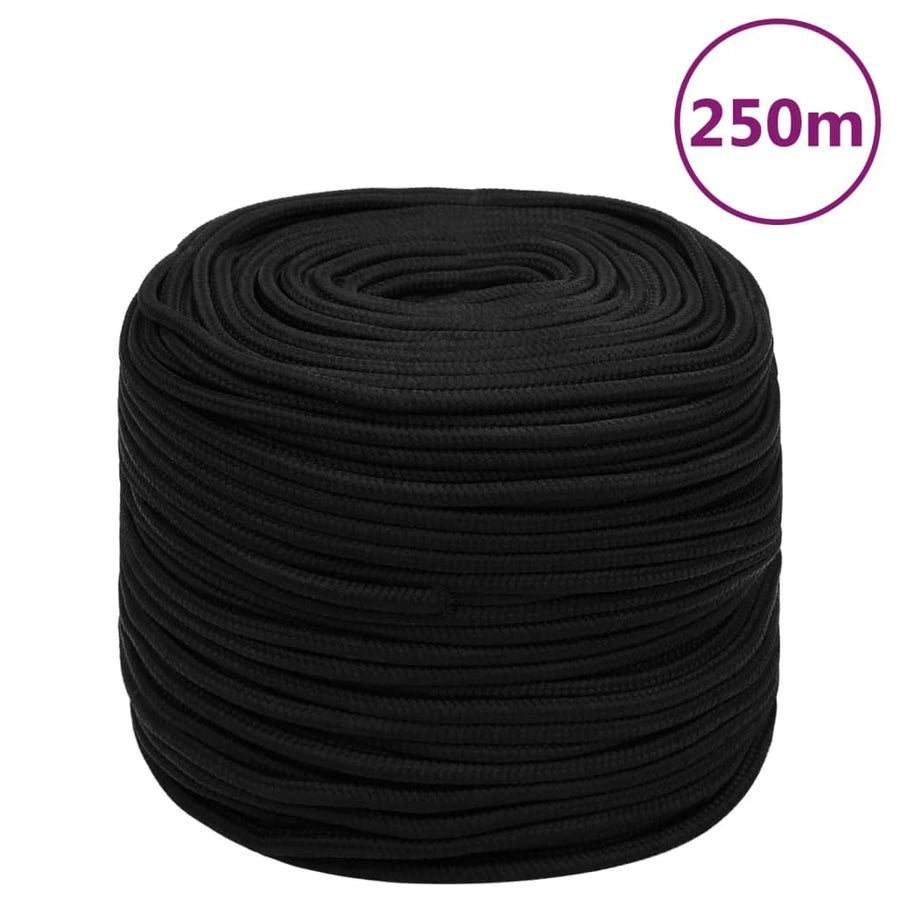 Werktouw 0 Mm Polyester Zwart 10 mm 250 m