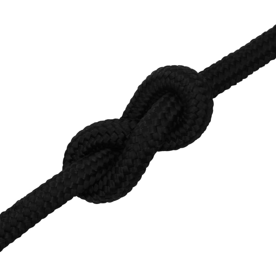 Werktouw 20 Mm 25 M Polyester Zwart