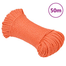Werktouw 3 mm 50 m polypropeen oranje