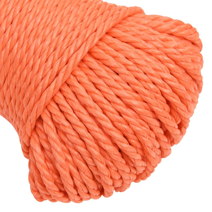 Werktouw 3 mm 100 m polypropeen oranje