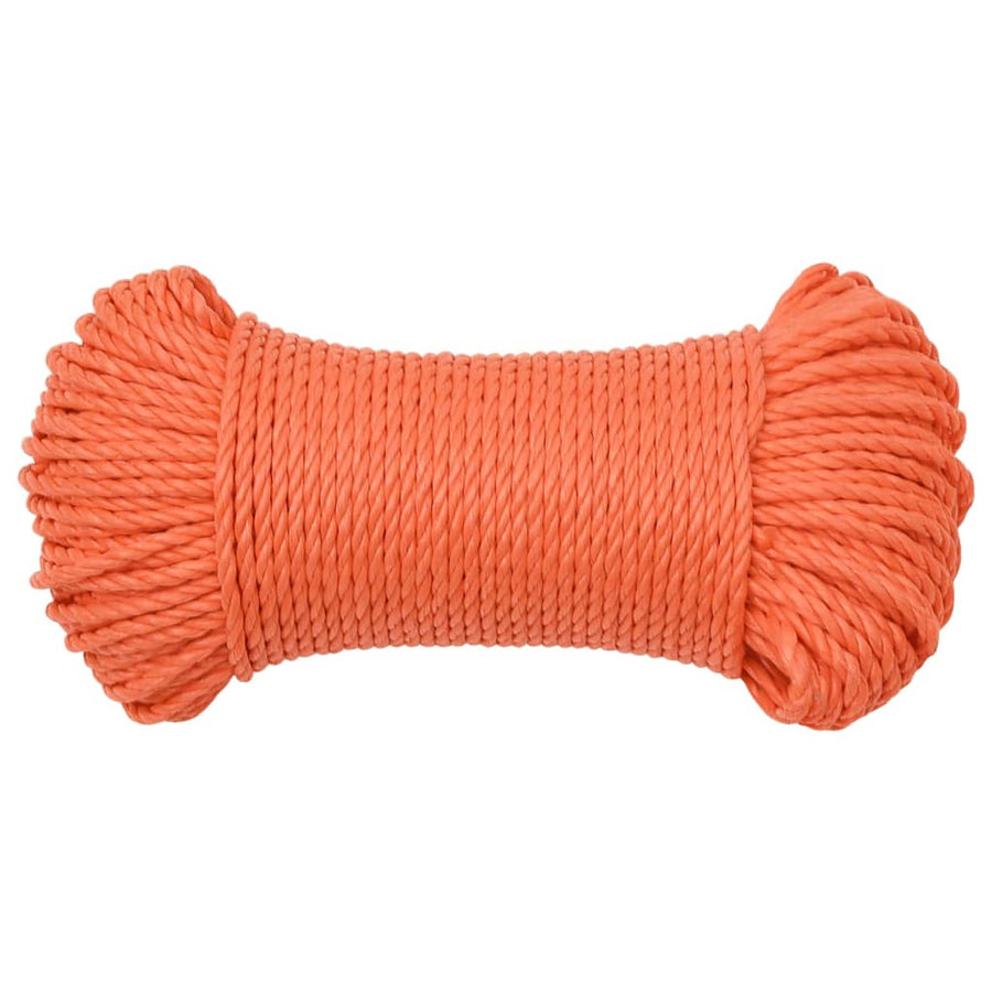 Werktouw 3 mm 250 m polypropeen oranje