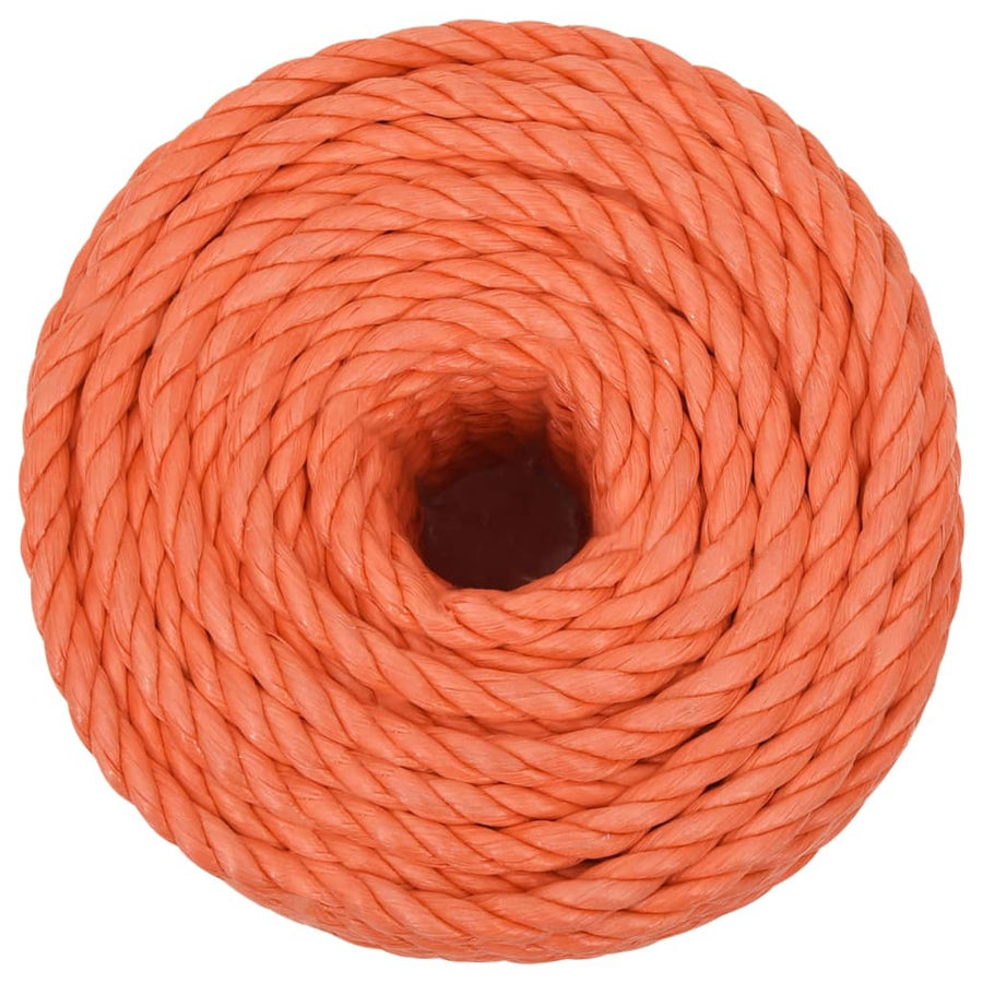 Werktouw 10 mm 25 m polypropeen oranje