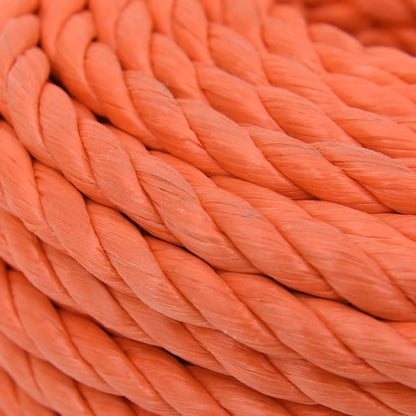 Werktouw 10 mm 25 m polypropeen oranje