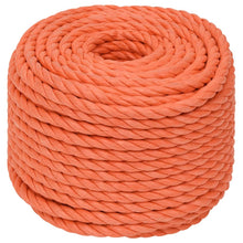Werktouw 10 mm 50 m polypropeen oranje