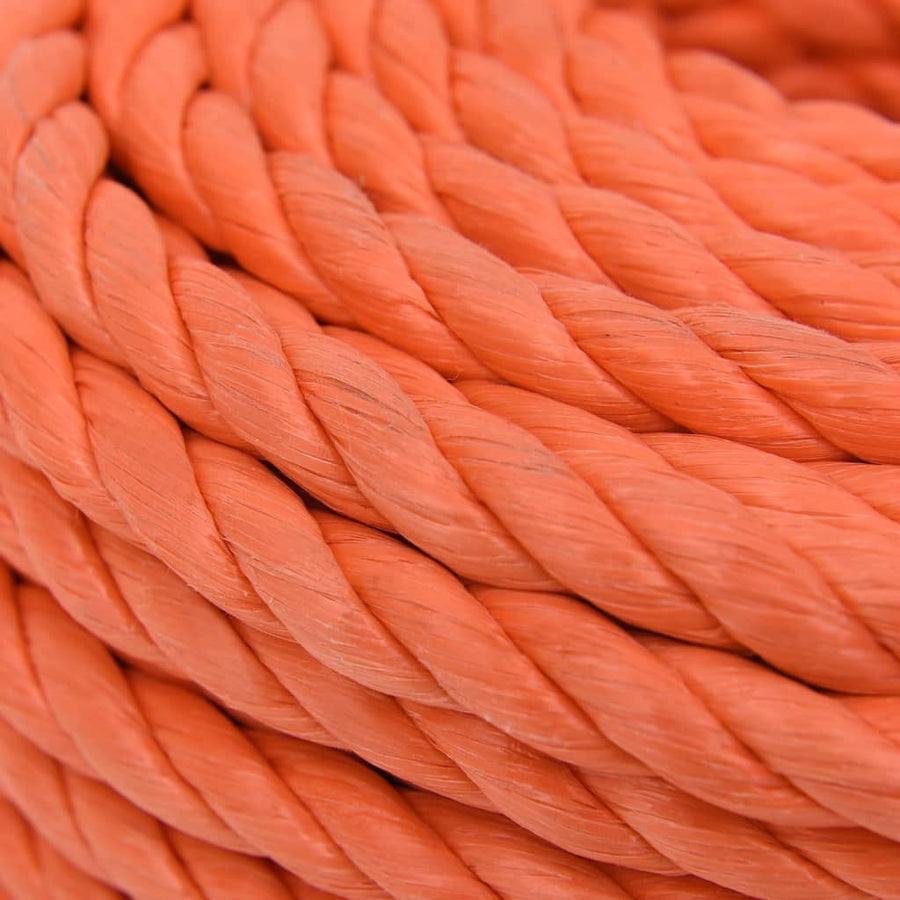Werktouw 10 mm 50 m polypropeen oranje
