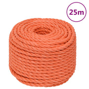Werktouw 14 mm 25 m polypropeen oranje