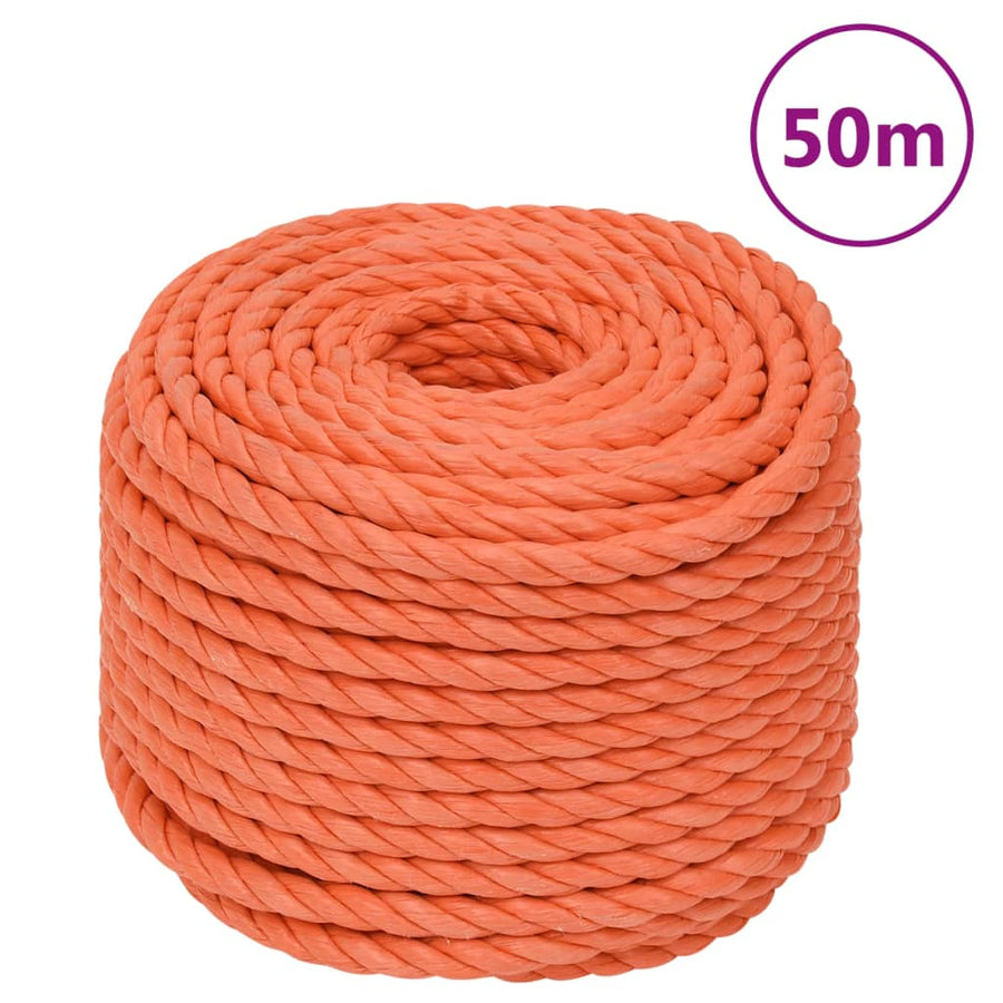 Werktouw 14 Mm 50 M Polypropeen Oranje Orange