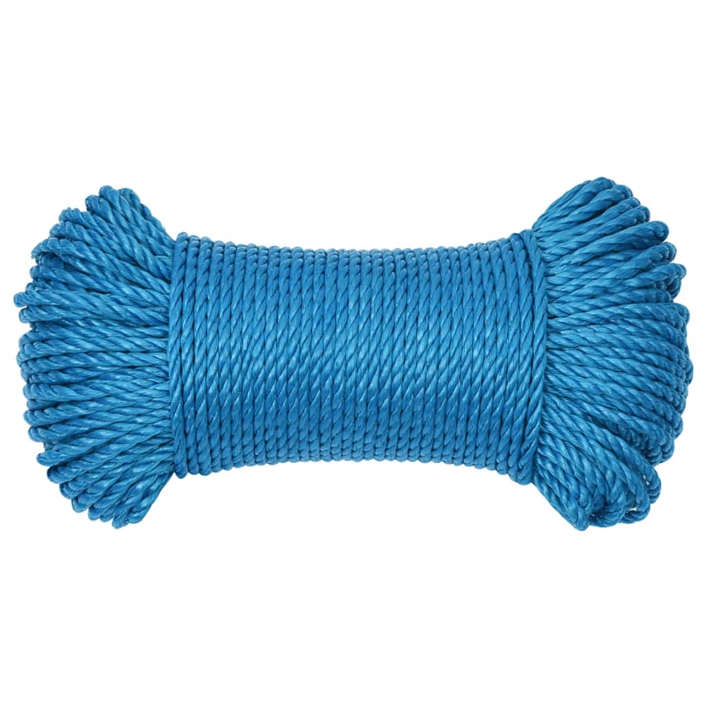 Werktouw 3 mm 25 m polypropeen blauw 3 mm 25 m