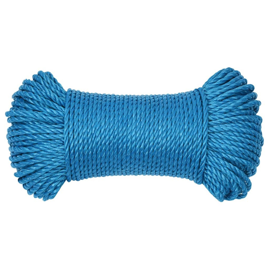 Werktouw 6 mm 250 m polypropeen blauw 6 mm 250 m