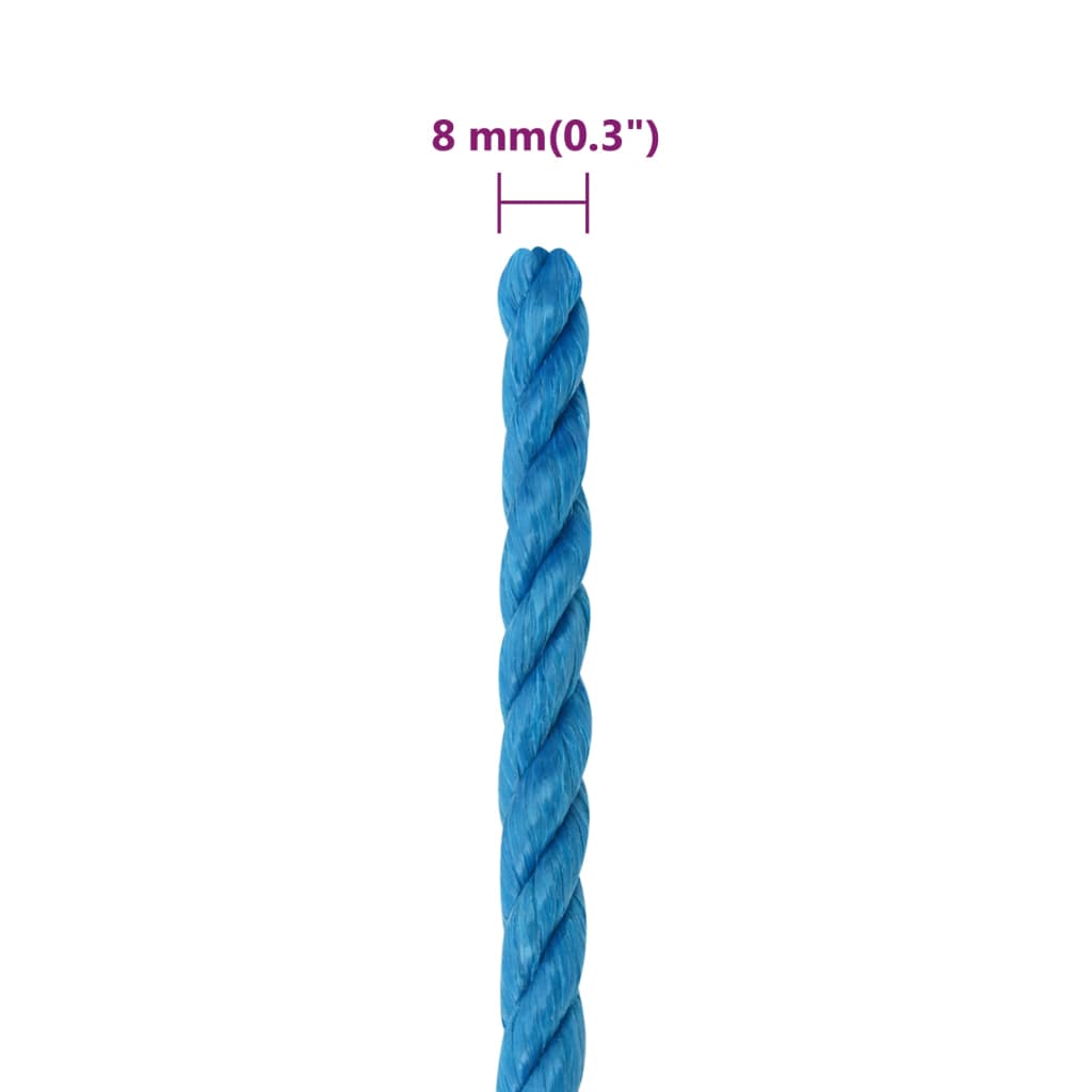 Werktouw 8 Mm 250 M Polypropeen Blauw 1