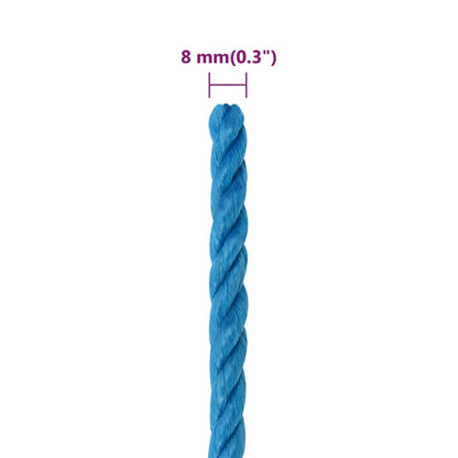 Werktouw 8 Mm 250 M Polypropeen Blauw 1