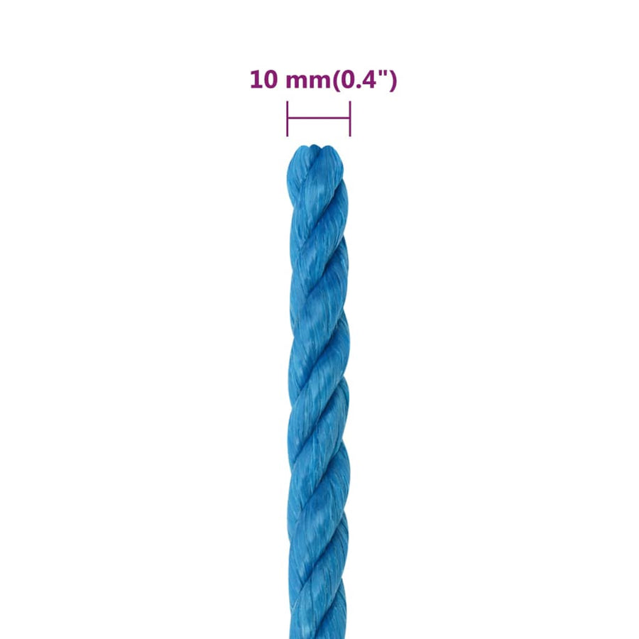 Werktouw 10 mm 25 m polypropeen blauw 10 mm 25 m