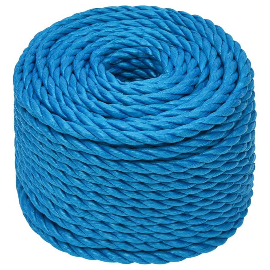 Werktouw 14 mm 25 m polypropeen blauw 14 mm 25 m