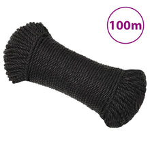 Werktouw 3 mm 100 m polypropeen zwart