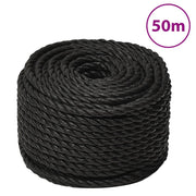 Werktouw polypropeen 10 mm 50 m zwart