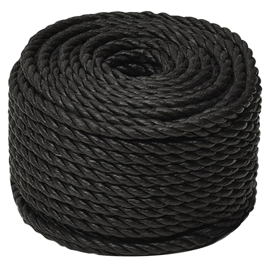 Werktouw 14 mm 50 m polypropeen zwart