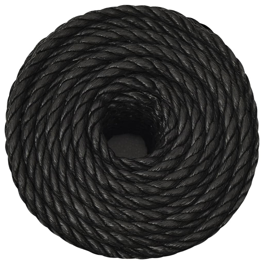 Werktouw 14 mm 50 m polypropeen zwart