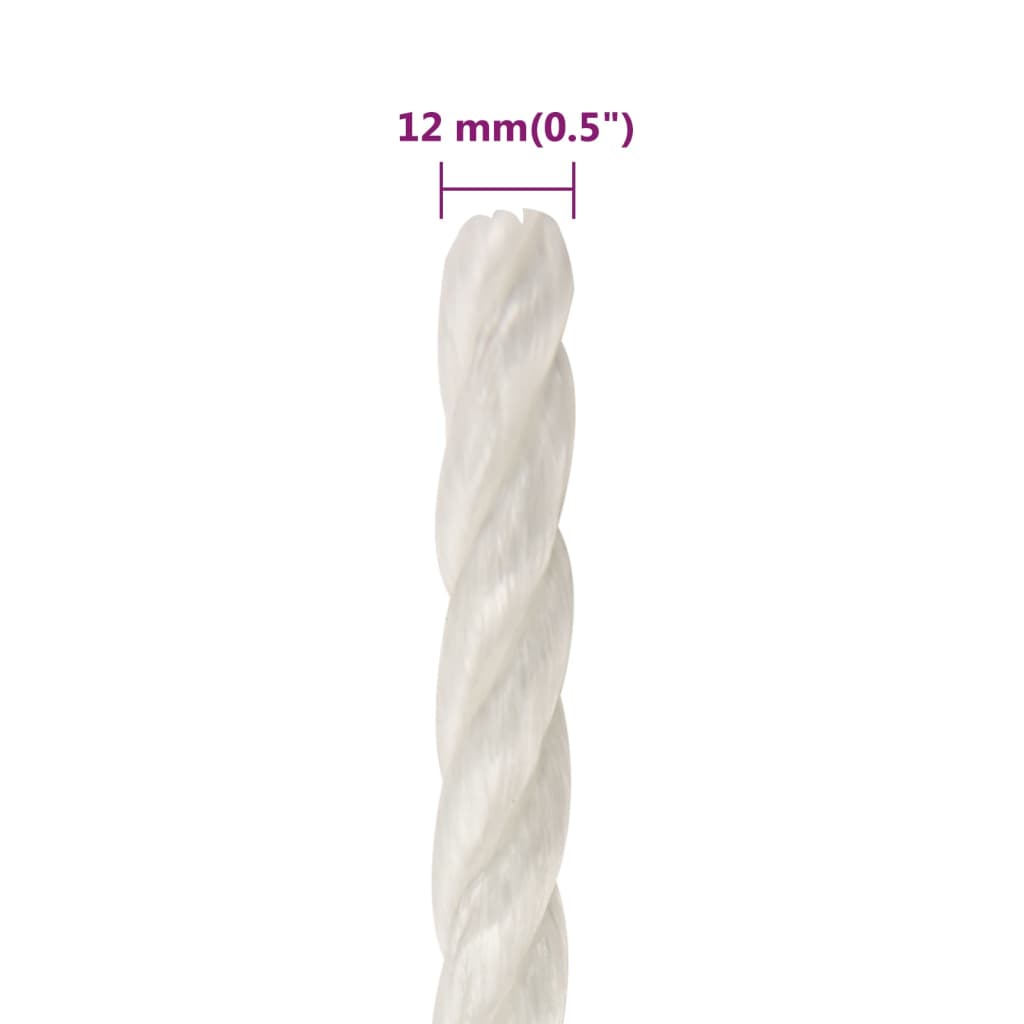 Werktouw 2 Mm Polypropeen Wit 12 mm 50 m