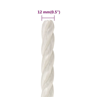 Werktouw 2 Mm Polypropeen Wit 12 mm 50 m