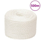 Working rope 12 mm 500 m polypropylene white