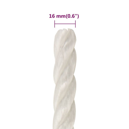 Werktouw 16 Mm 100 M Polypropeen Wit Wit
