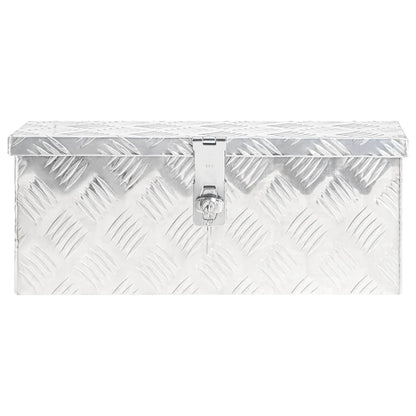Opbergbox 50X5X20,5 Cm Aluminium Kleurig 50 x 15 x 20.5 cm Zilver