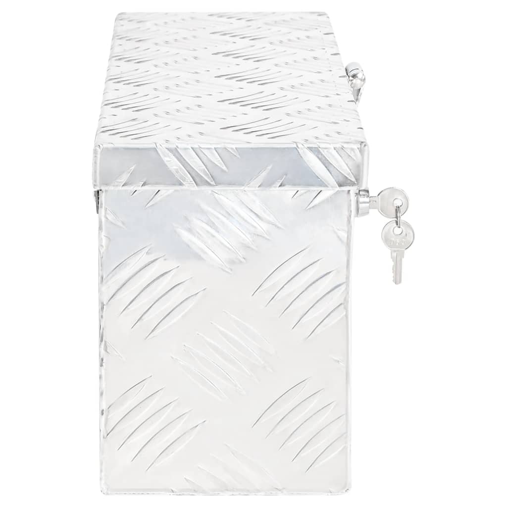 Opbergbox 50X5X20,5 Cm Aluminium Kleurig 50 x 15 x 20.5 cm Zilver