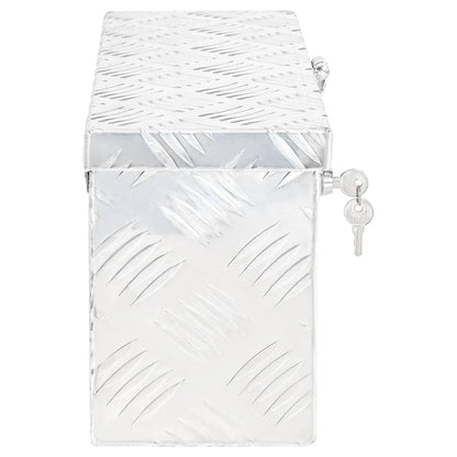 Opbergbox 50X5X20,5 Cm Aluminium Kleurig 50 x 15 x 20.5 cm Zilver
