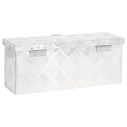 Opbergbox 50X5X20,5 Cm Aluminium Kleurig 50 x 15 x 20.5 cm Zilver